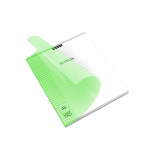 Тетрадь 48 листов ErichKrause MC-7 Классика CoverPrо Neon, зеленый (клетка) пласт. обложка