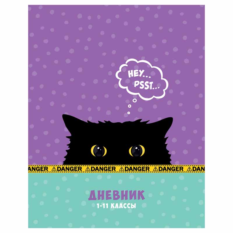 Дневник 1-11кл. ArtSpace Spy Cat, ВД-лак (мягкая обложка)