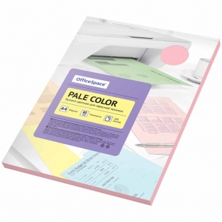Бумага цветная OfficeSpace Pale Color, А4, 80г/м2, 100л., (голубой)