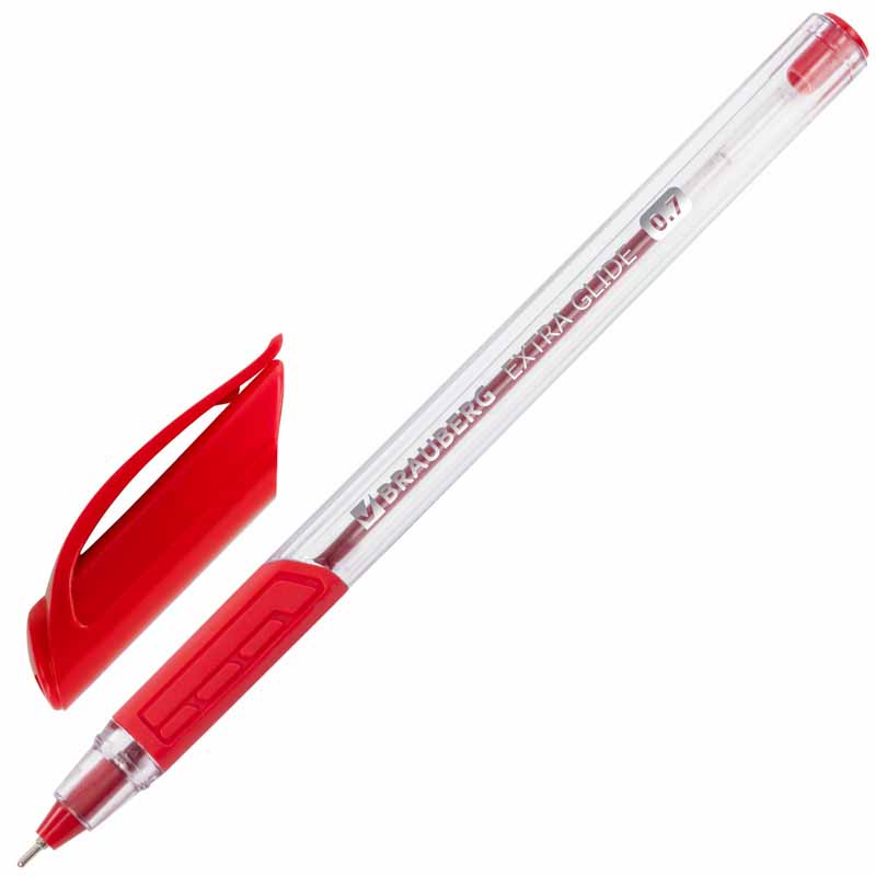 Ручка шариковая Brauberg Extra Glide GT на масляной основе, красная