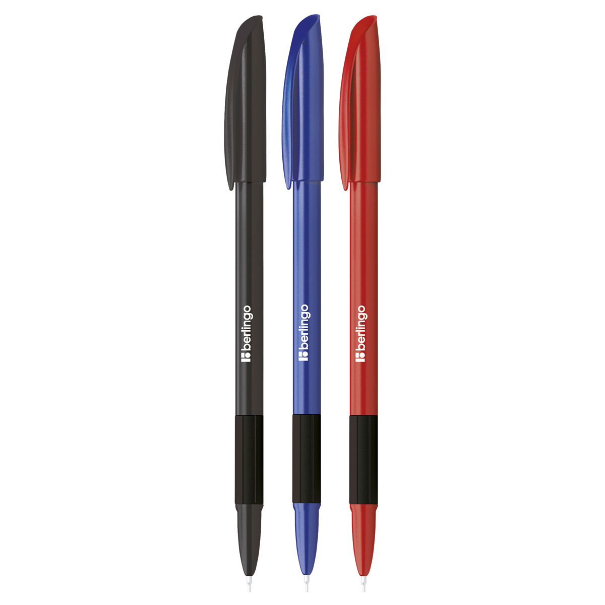 Ручка шариковая Berlingo "Metallic Pro" синяя, 0,7мм, грипE