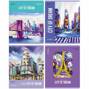 Тетрадь 48 листов BG City dream (линия)