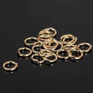 Кольцо соединительное 0,8х6мм, цвет золото (10шт)