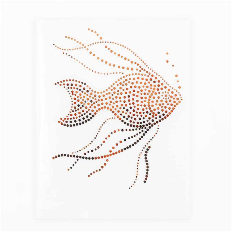 Термоаппликация Золотая рыбка (хамелеон) 7,5*6см