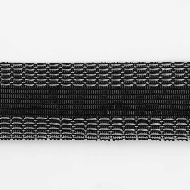 Лента для подгибания швов, термоклеевая, 25 мм, цвет чёрный (1м)