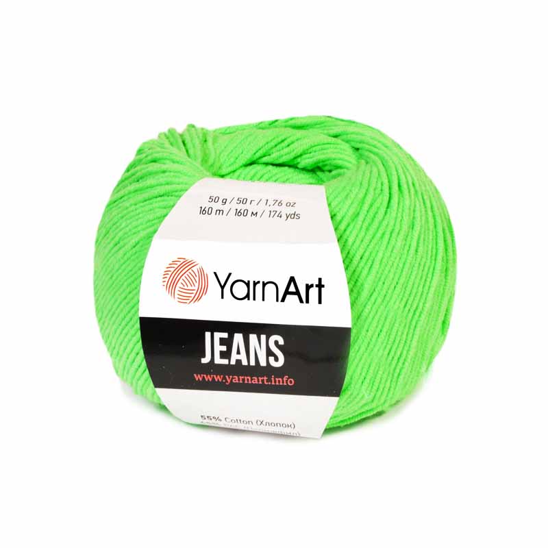 Пряжа YarnArt Jeans (60 светло-салатовый)