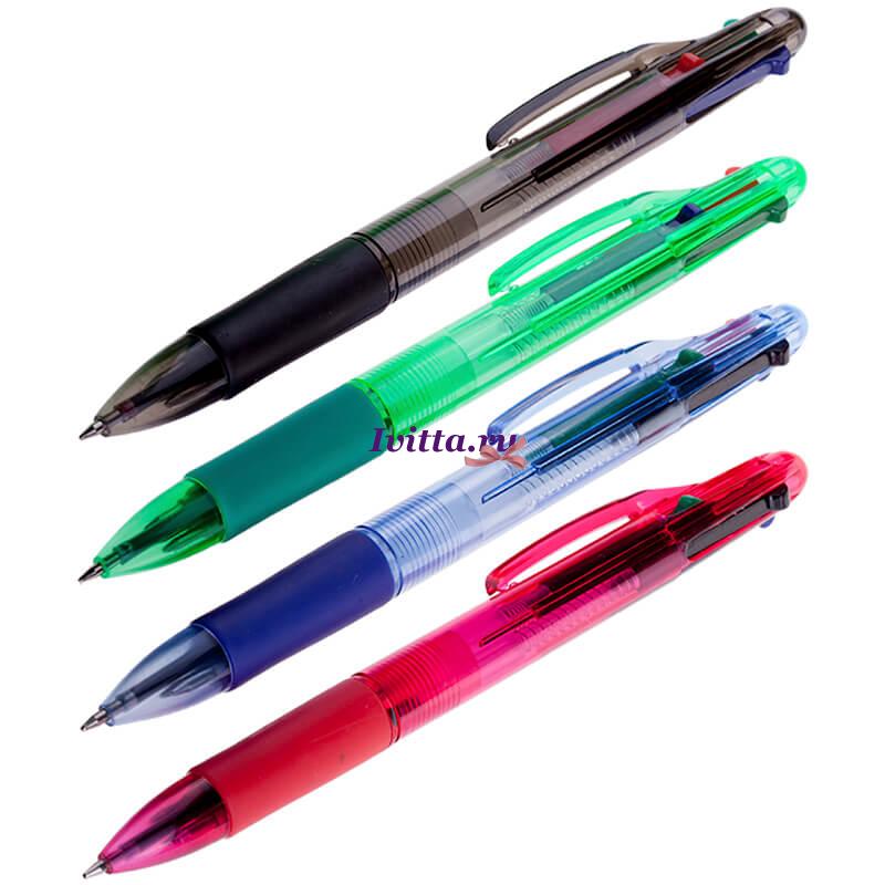 Ручка шариковая автоматическая 4-цветная