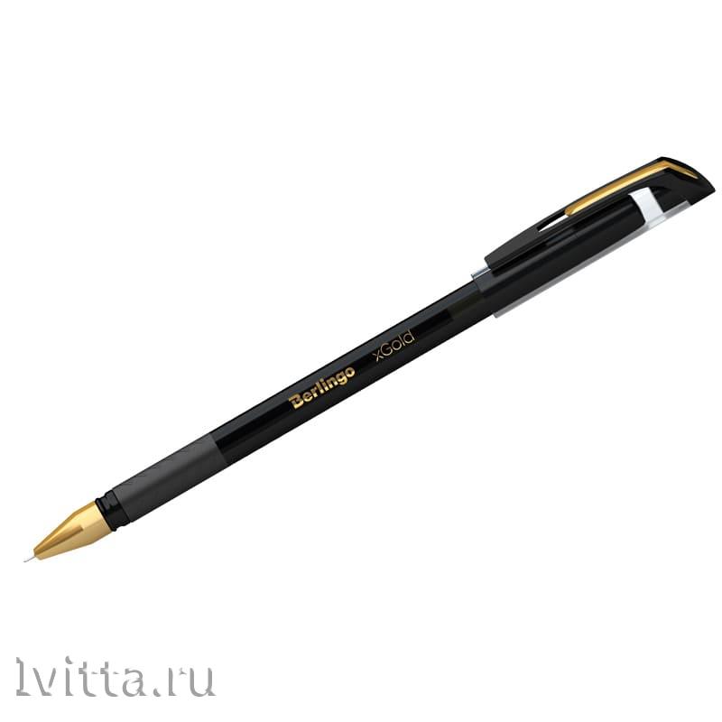 Ручка шариковая Berlingo xGold черная 0,7мм