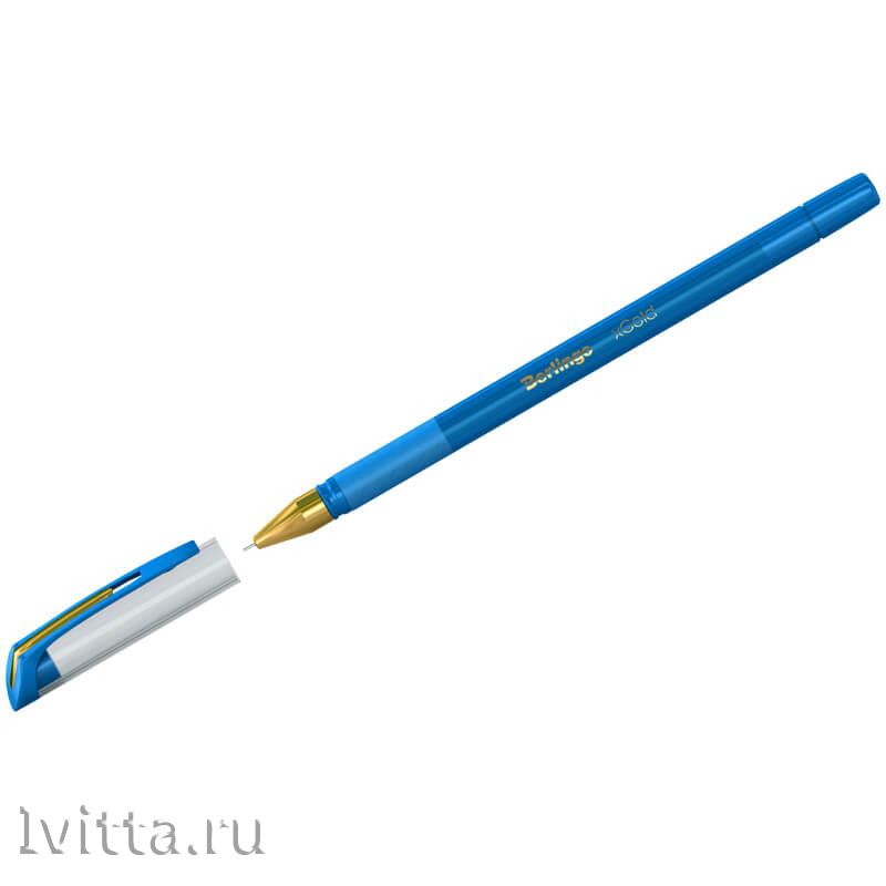 Ручка шариковая Berlingo xGold голубая 0,7мм