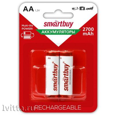Аккумулятор Smartbuy AA (HR06) 2700mAh 2BL