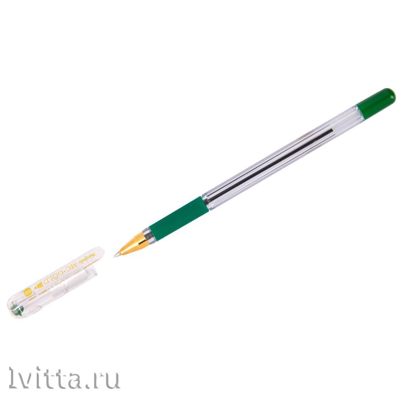 Ручка шариковая MunHwa MC Gold зеленая 0,5мм