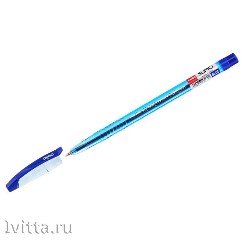 Ручка шариковая Cello Slimo синяя 1мм